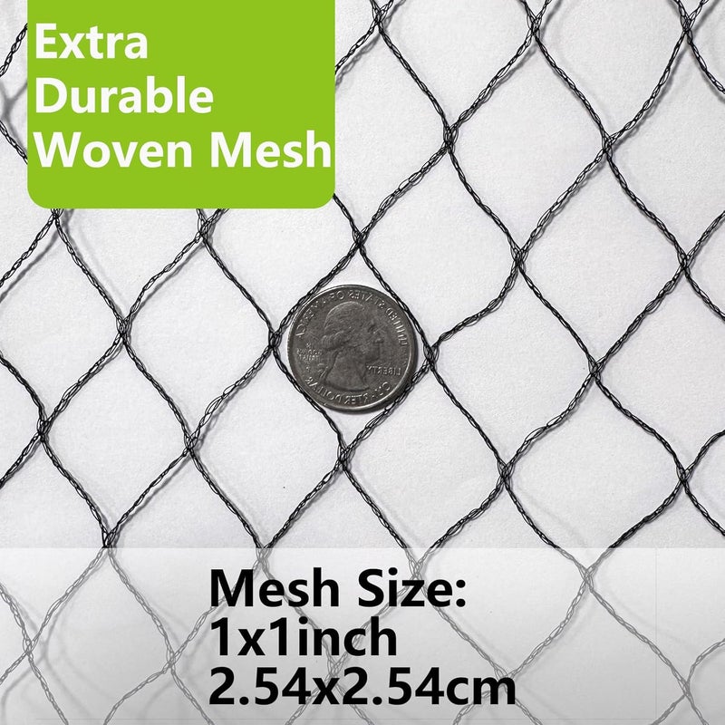 POYEE 25 x 50 FT Bird Netting for Garden Woven Mesh Garden Netting for Plants, Vegetable, Fruit Trees, Blueberry Bushes, Strawberries Against Birds, Deer, Squirrels and Other Animals - Image 4